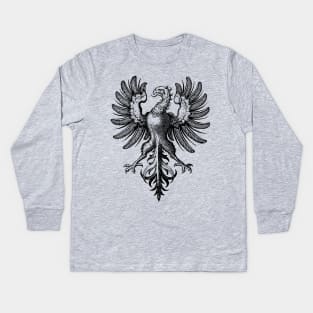 Vintage Coat of Arms Symbol Art Kids Long Sleeve T-Shirt